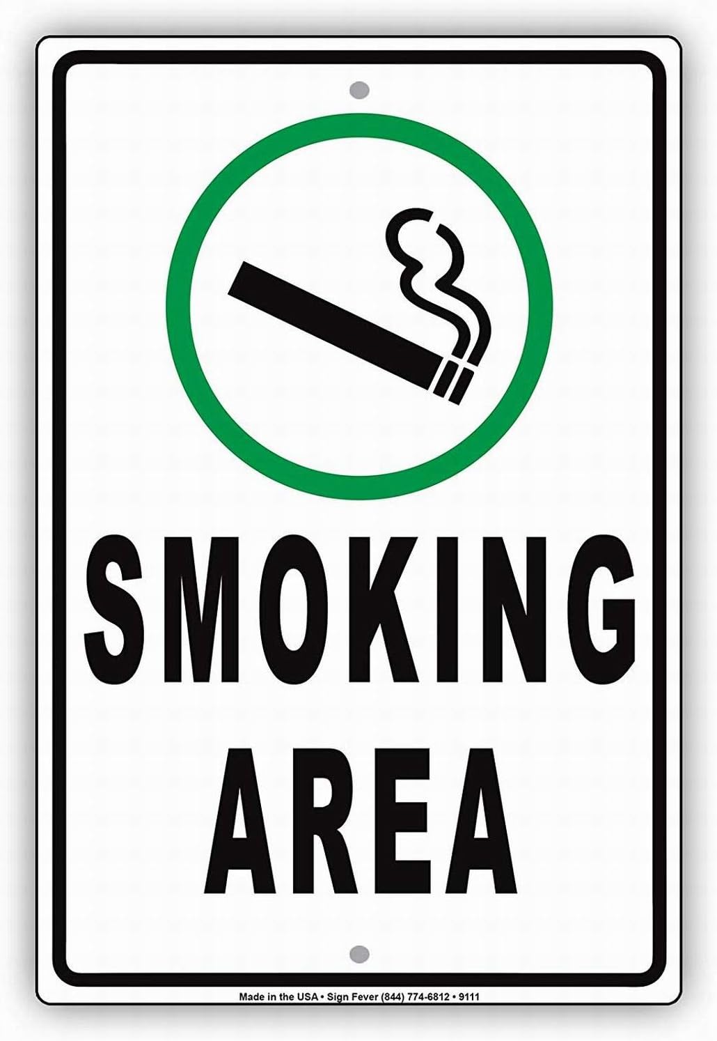 Vaping Store - Sicherheitsschild: Rauchen und E-Zigarettenrauchen erlaubt in