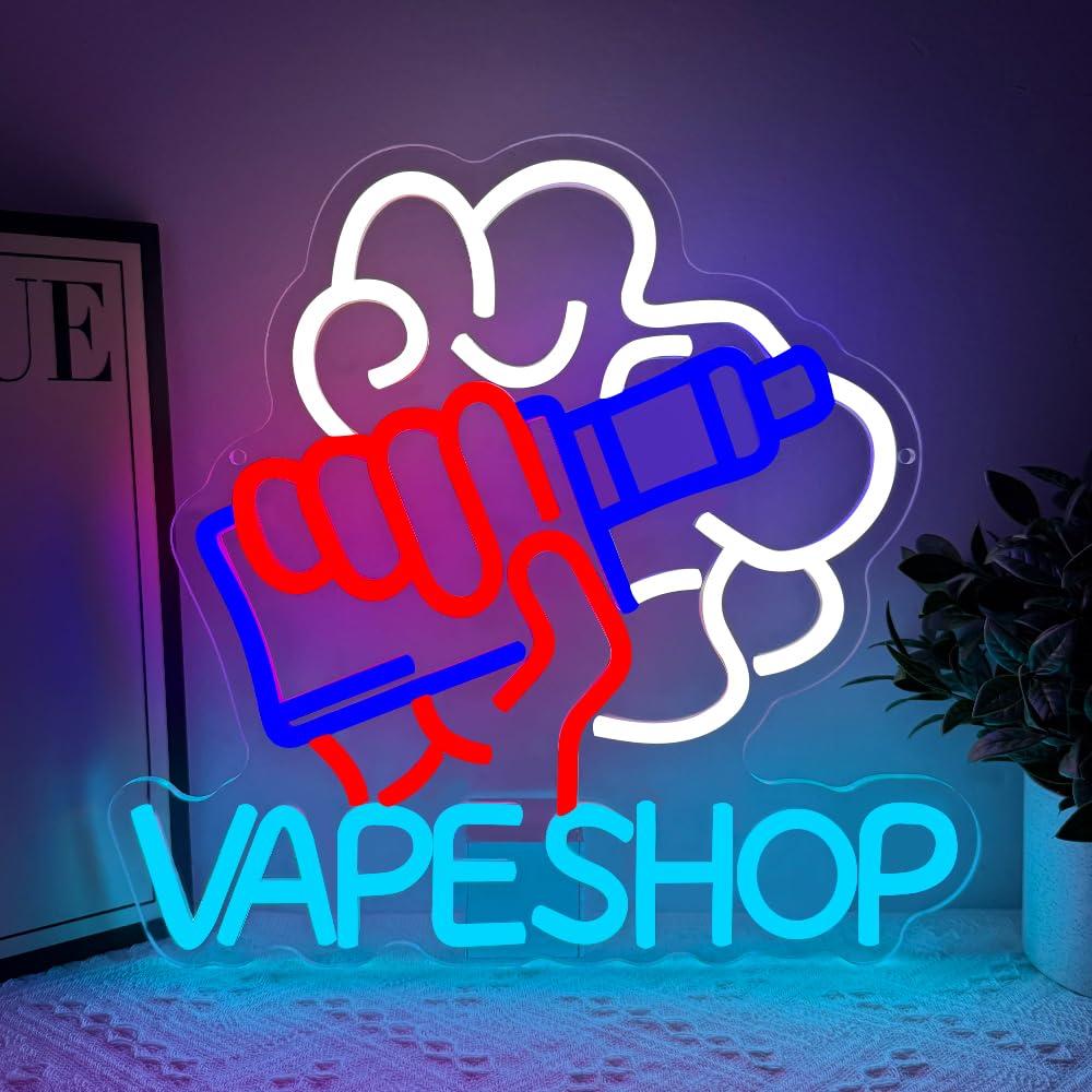 Vaping Store - Vape-Shop Neon-Schild Elektronische Zigaretten LED-Leuchten für